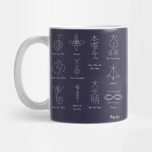 Hand drawn Reiki symbols Mug